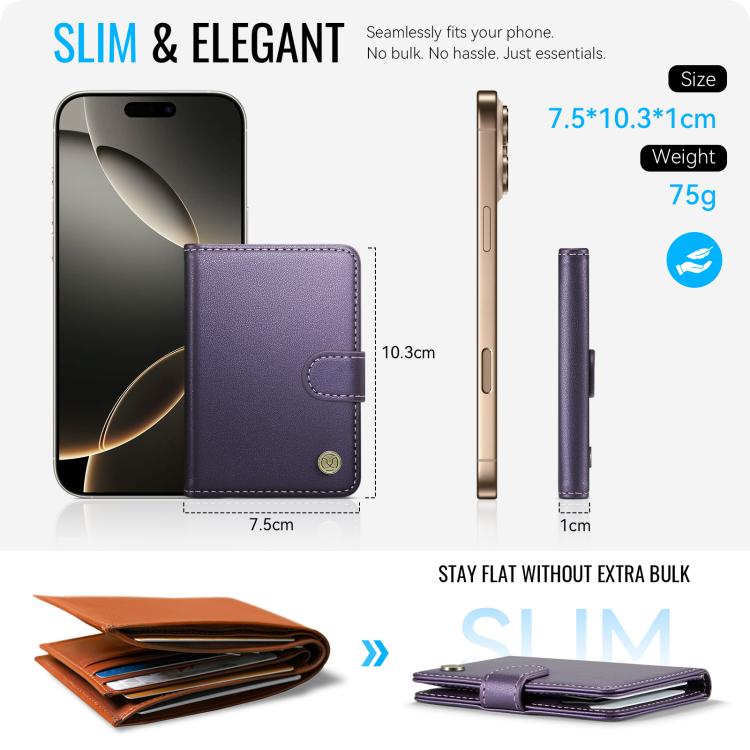 JEEHOOD J09 RFID Magnetic Buckle Card Bag