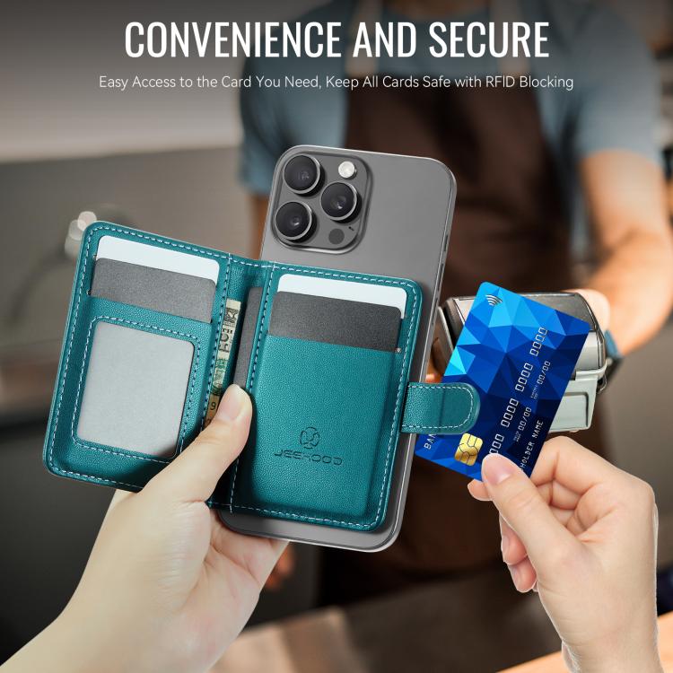 JEEHOOD J09 RFID Magnetic Buckle Card Bag