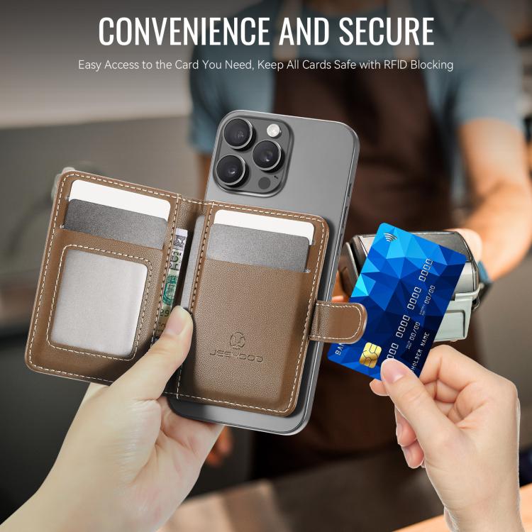 JEEHOOD J09 RFID Magnetic Buckle Card Bag