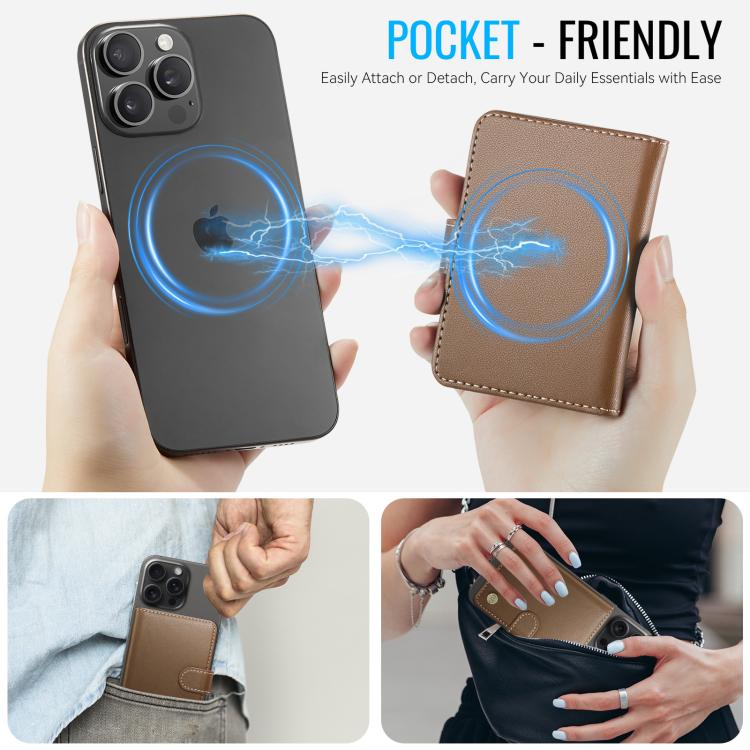 JEEHOOD J09 RFID Magnetic Buckle Card Bag