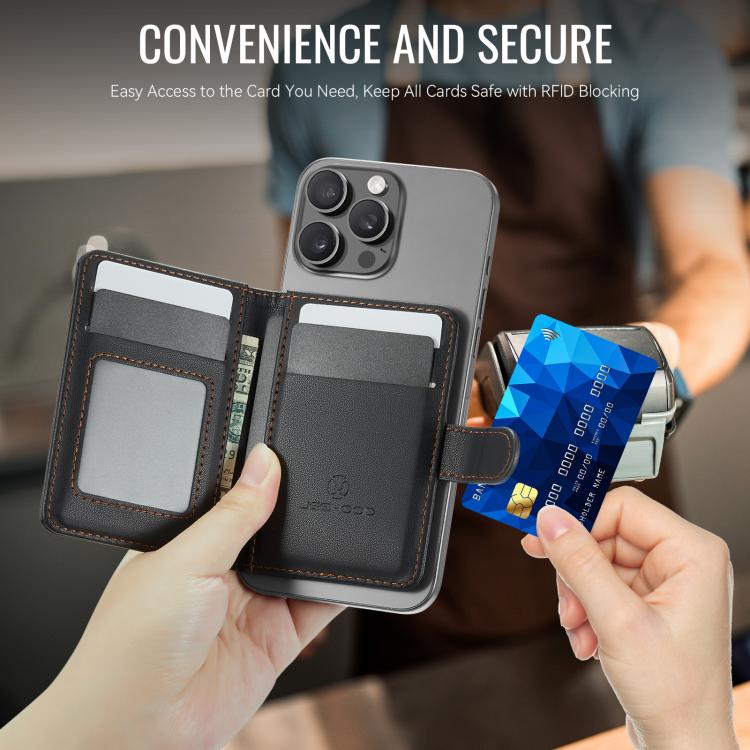 JEEHOOD J09 RFID Magnetic Buckle Card Bag