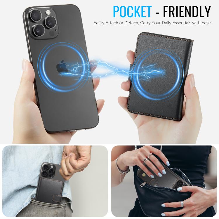 JEEHOOD J09 RFID Magnetic Buckle Card Bag