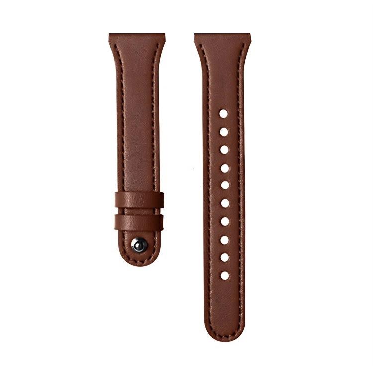 20mm xDfind Double Ring Single Rivet Genuine Leather Watch Band