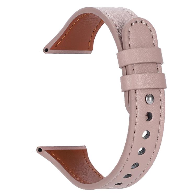 20mm xDfind Double Ring Single Rivet Genuine Leather Watch Band
