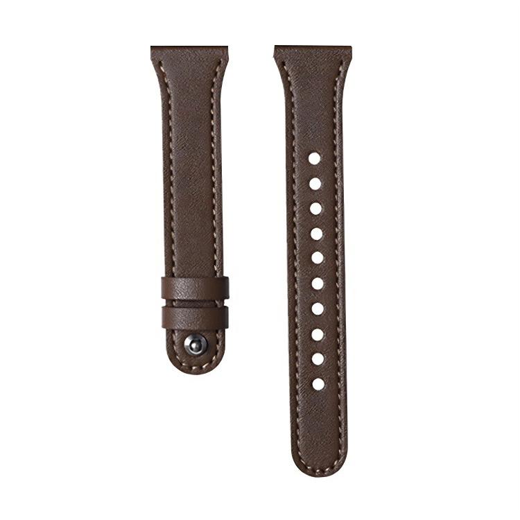 22mm xDfind Double Ring Single Rivet Genuine Leather Watch Band