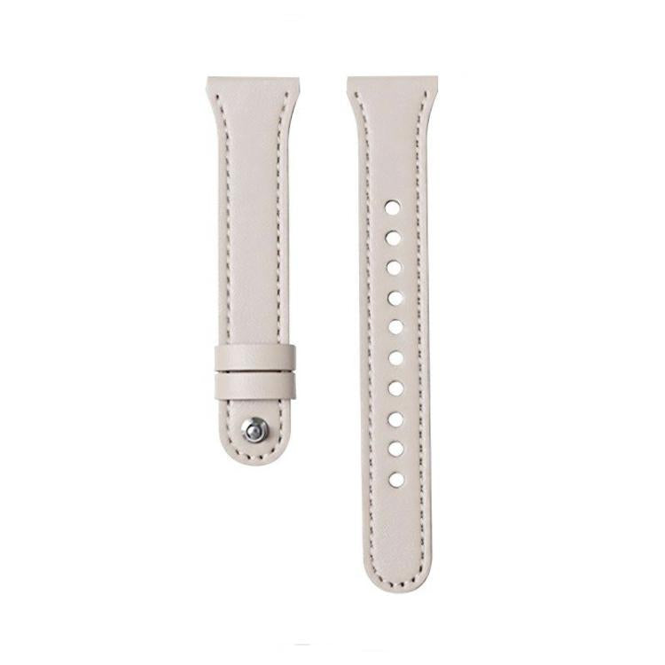 22mm xDfind Double Ring Single Rivet Genuine Leather Watch Band