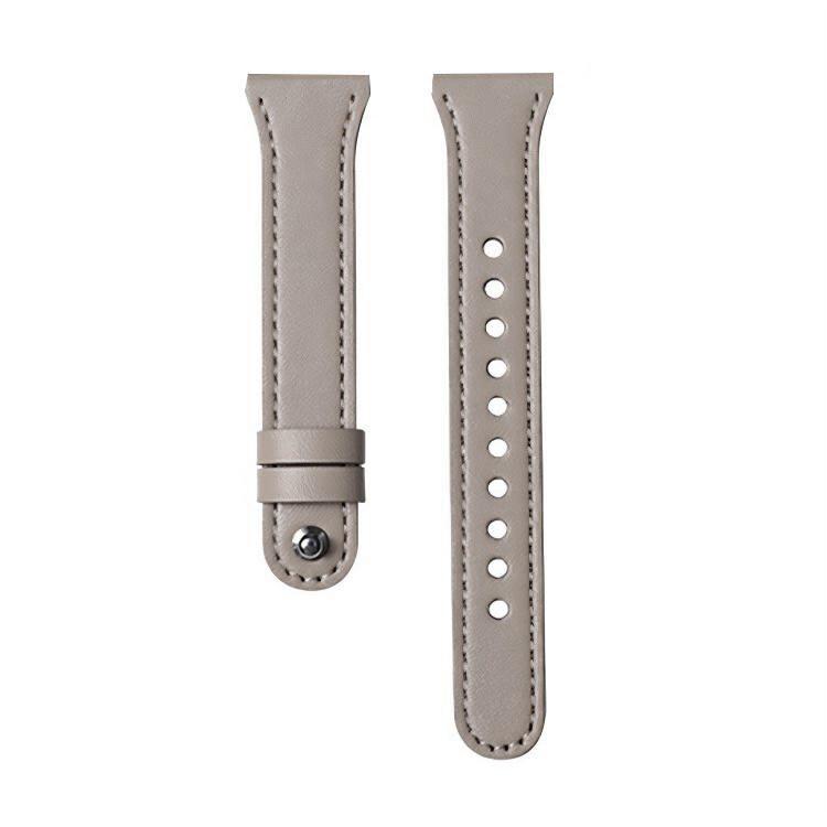 22mm xDfind Double Ring Single Rivet Genuine Leather Watch Band