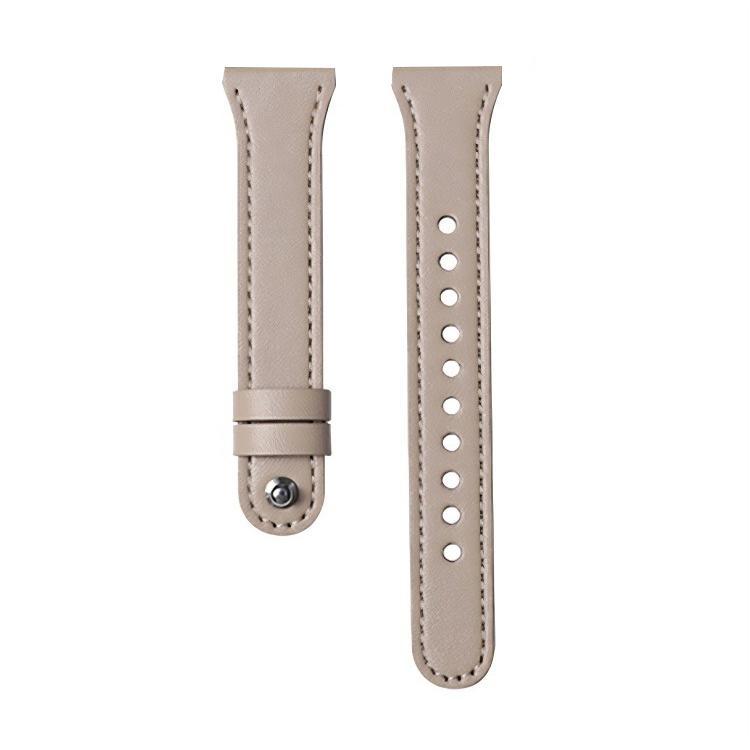 22mm xDfind Double Ring Single Rivet Genuine Leather Watch Band