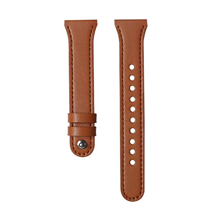 22mm xDfind Double Ring Single Rivet Genuine Leather Watch Band