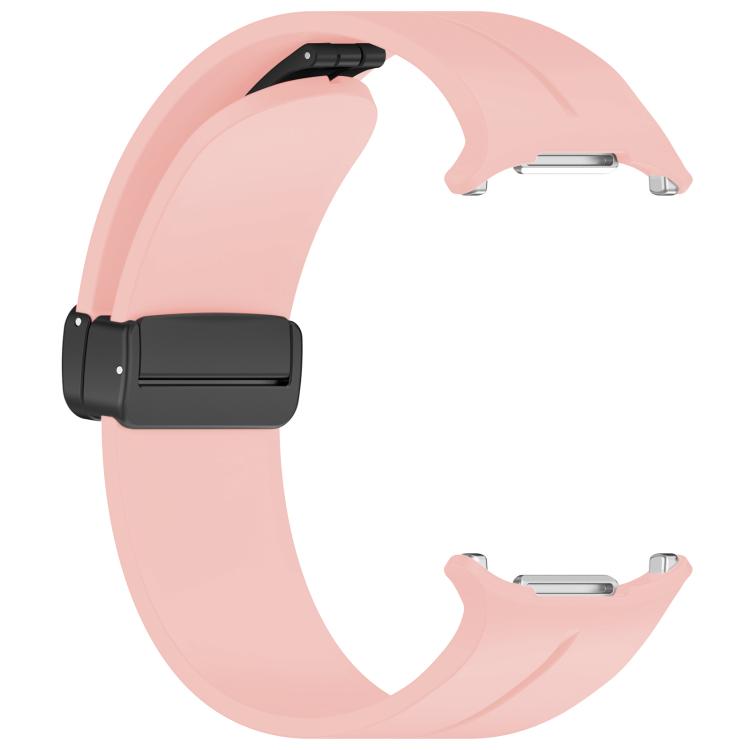 For Samsung Galaxy Watch Ultra / Ultra 2025 xDfind  Flat Head Groove Folding Black Buckle Silicone Watch Band