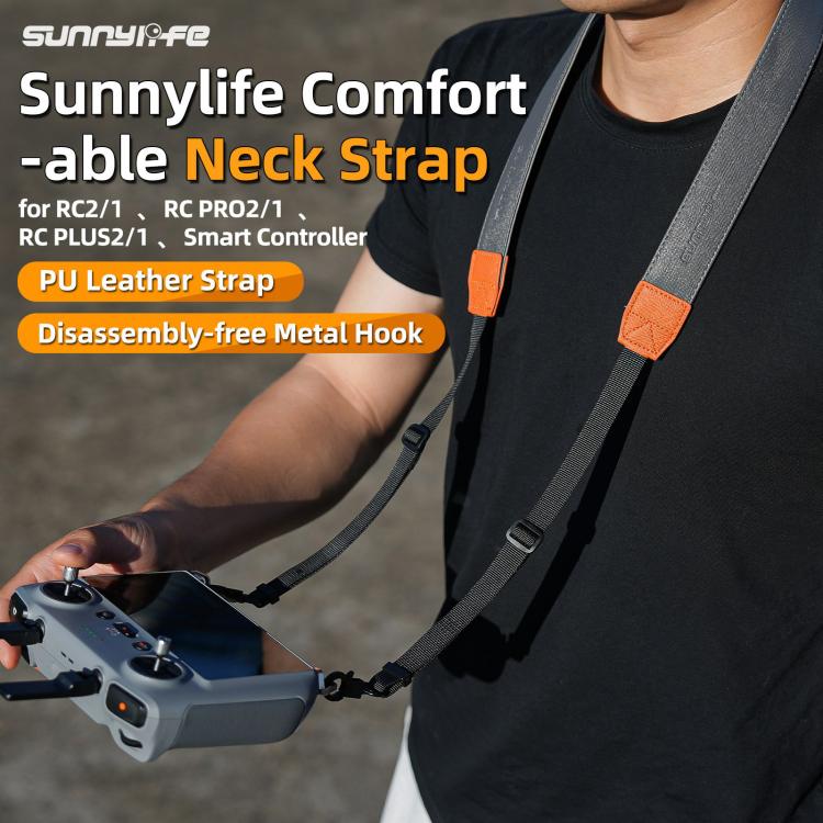For DJI RC 2 / 1 / Pro 2 / 1 Sunnylife GS014 Multi-Purpose Lanyard with CNC Aluminum Buckle - Grey