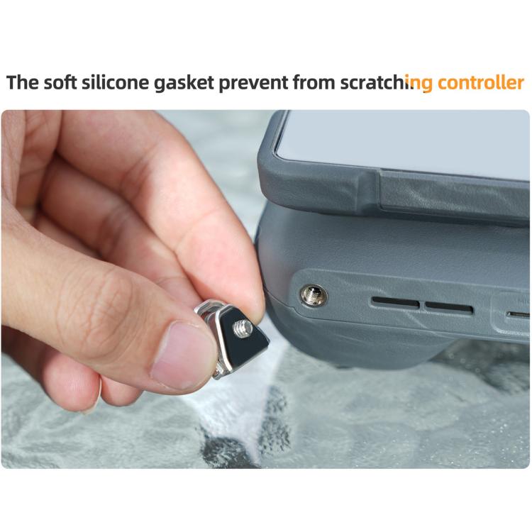 For DJI RC 2 / 1 / Pro 2 / 1 Sunnylife GS014 Multi-Purpose Lanyard with CNC Aluminum Buckle - Grey