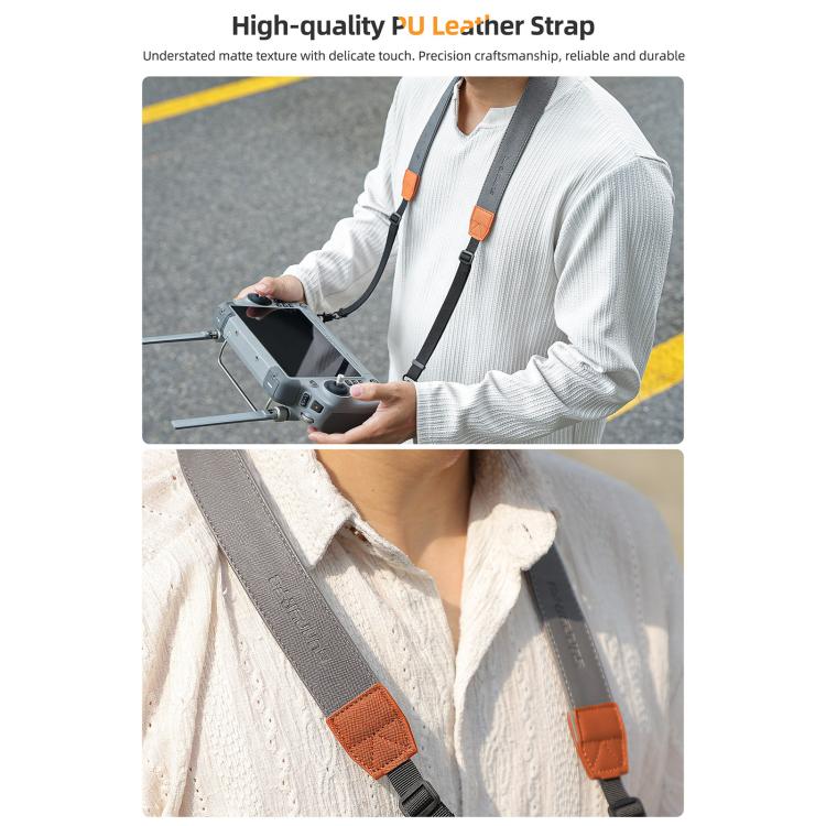 For DJI RC 2 / 1 / Pro 2 / 1 Sunnylife GS014 Multi-Purpose Lanyard with CNC Aluminum Buckle - Grey