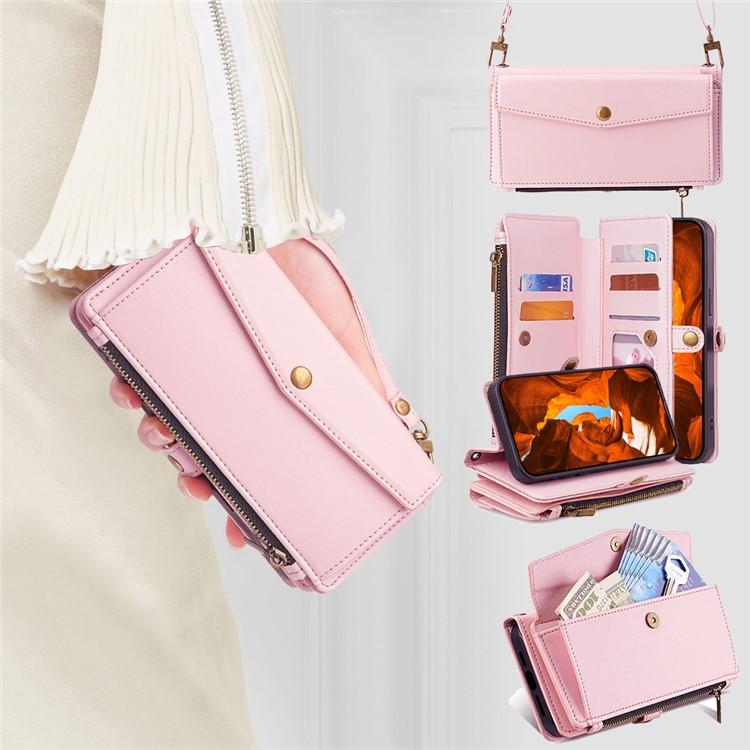 For Redmi K80 Ultra Zipper Wallet Side Buckle Crossbody Lanyard Leather Phone Case