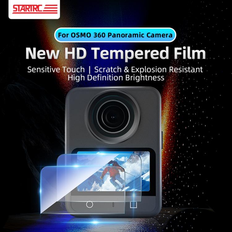 For DJI Osmo 360 STARTRC 2pcs HD Screen Tempered Glass Films - Transparent