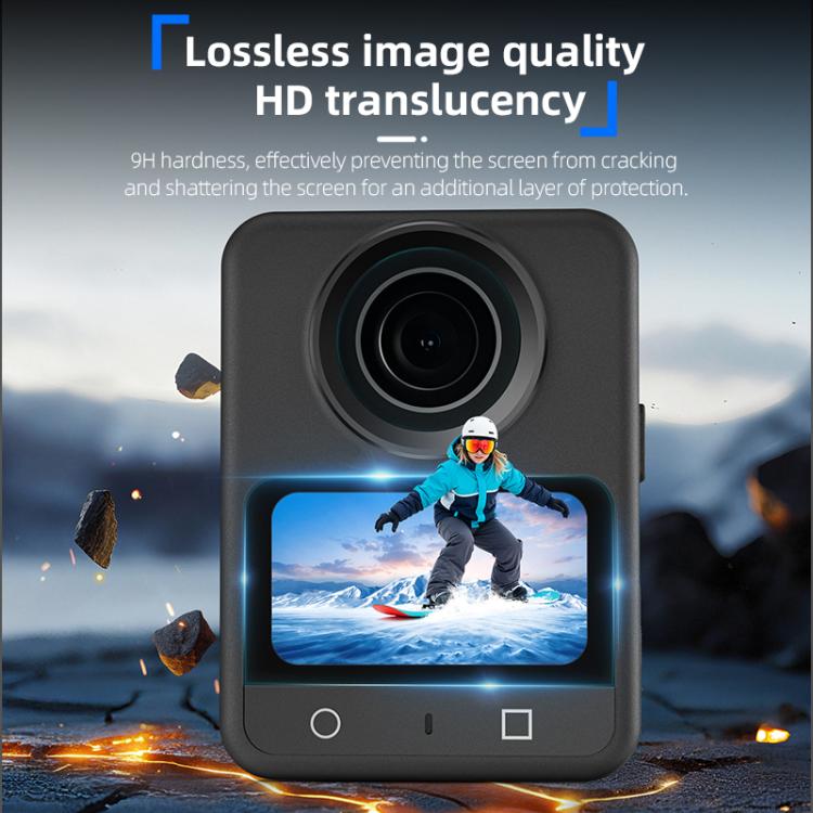 For DJI Osmo 360 STARTRC 2pcs HD Screen Tempered Glass Films - Transparent
