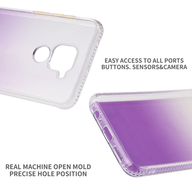 For Xiaomi Redmi Note 9 Gradient Shockproof TPU + Acrylic Protective Case with Detachable Buttons