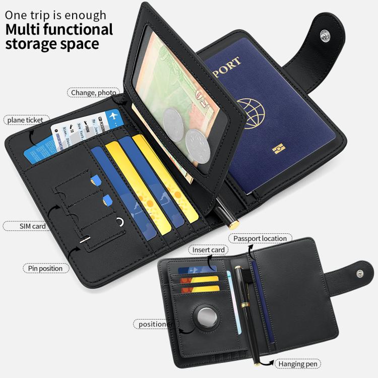 VIETAO VT-ZP-240 Multifunctional Leather Passport Card Holder