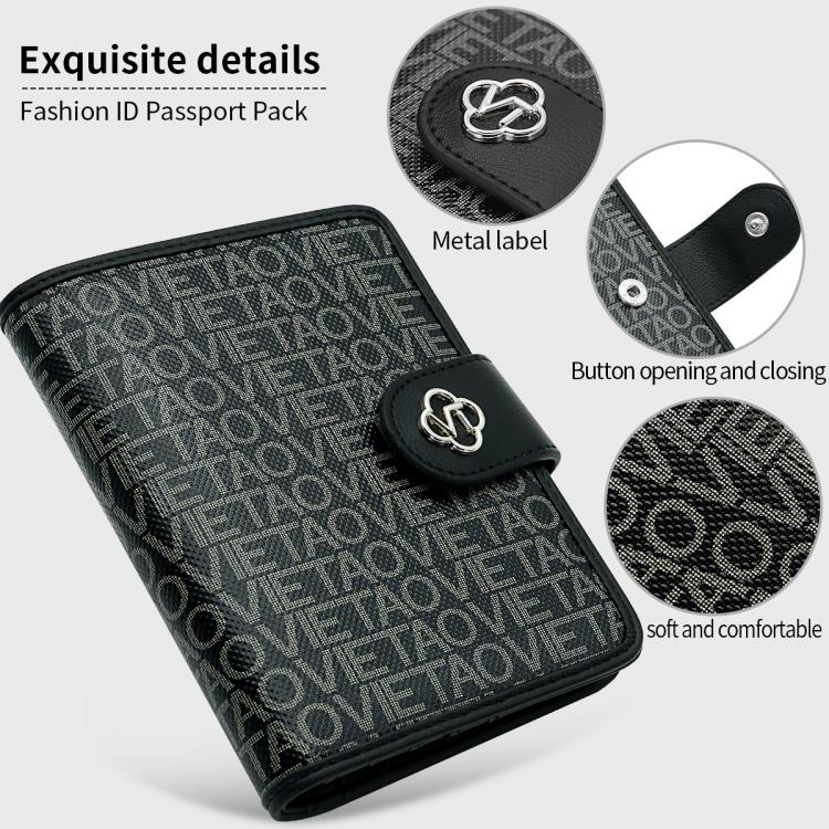 VIETAO VT-ZP-240 Multifunctional Leather Passport Card Holder
