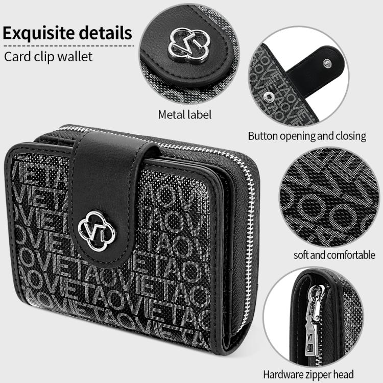 VIETAO VT-ZP-241 Multifunctional Leather Card Holder Wallet