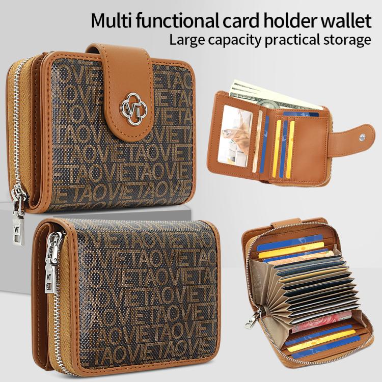 VIETAO VT-ZP-241 Multifunctional Leather Card Holder Wallet
