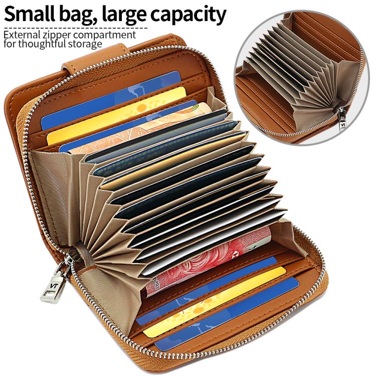 VIETAO VT-ZP-241 Multifunctional Leather Card Holder Wallet