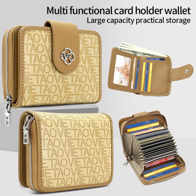 VIETAO VT-ZP-241 Multifunctional Leather Card Holder Wallet