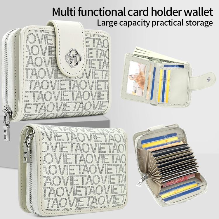 VIETAO VT-ZP-241 Multifunctional Leather Card Holder Wallet