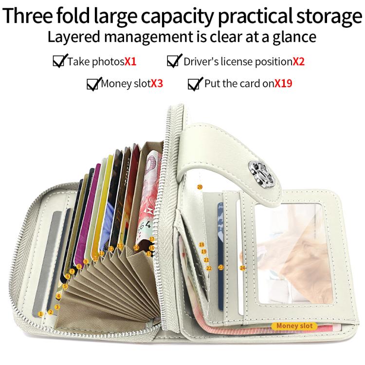 VIETAO VT-ZP-241 Multifunctional Leather Card Holder Wallet