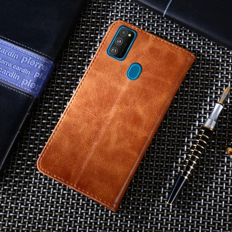 For Samsung Galaxy M30s Non-Magnetic Retro Texture Horizontal Flip Leather Case with Holder & Card Slots & Wallet