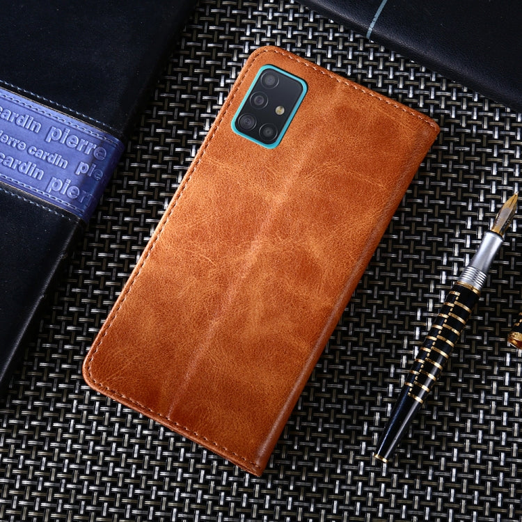 For Samsung Galaxy A51 Non-Magnetic Retro Texture Horizontal Flip Leather Case with Holder & Card Slots & Wallet