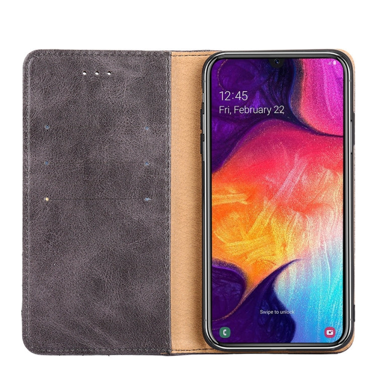 For Samsung Galaxy A31 Non-Magnetic Retro Texture Horizontal Flip Leather Case with Holder & Card Slots & Wallet