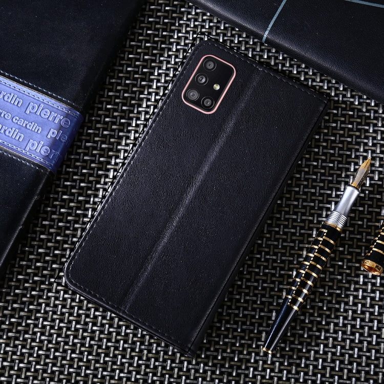 For Samsung Galaxy A51 5G Non-Magnetic Retro Texture Horizontal Flip Leather Case with Holder & Card Slots & Wallet