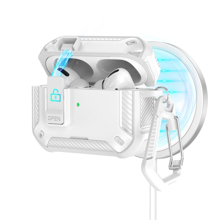 For AirPods Pro 2 Two Color MagSafe Magnetic Earphone Case with Holder & Security Lock