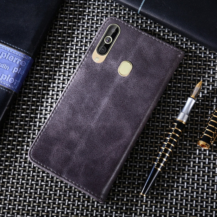 For Samsung Galaxy M40 Non-Magnetic Retro Texture Horizontal Flip Leather Case with Holder & Card Slots & Wallet