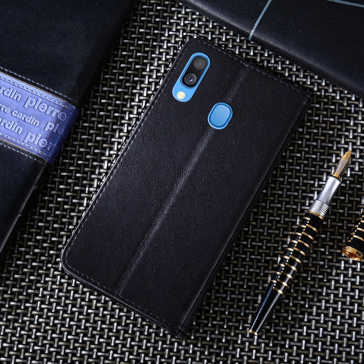 For Samsung Galaxy A40 Non-Magnetic Retro Texture Horizontal Flip Leather Case with Holder & Card Slots & Wallet