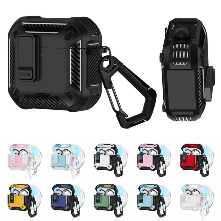 For AirPods Pro Two Color MagSafe Magnetic Earphone Case with Holder & Security Lock