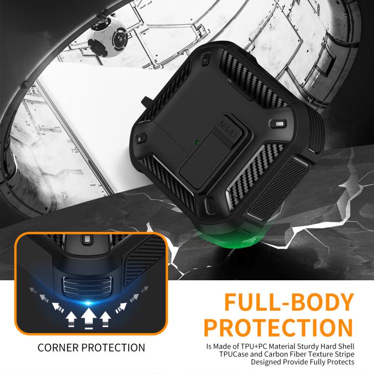 For AirPods Pro 2 Two Color MagSafe Magnetic Earphone Case with Holder & Security Lock