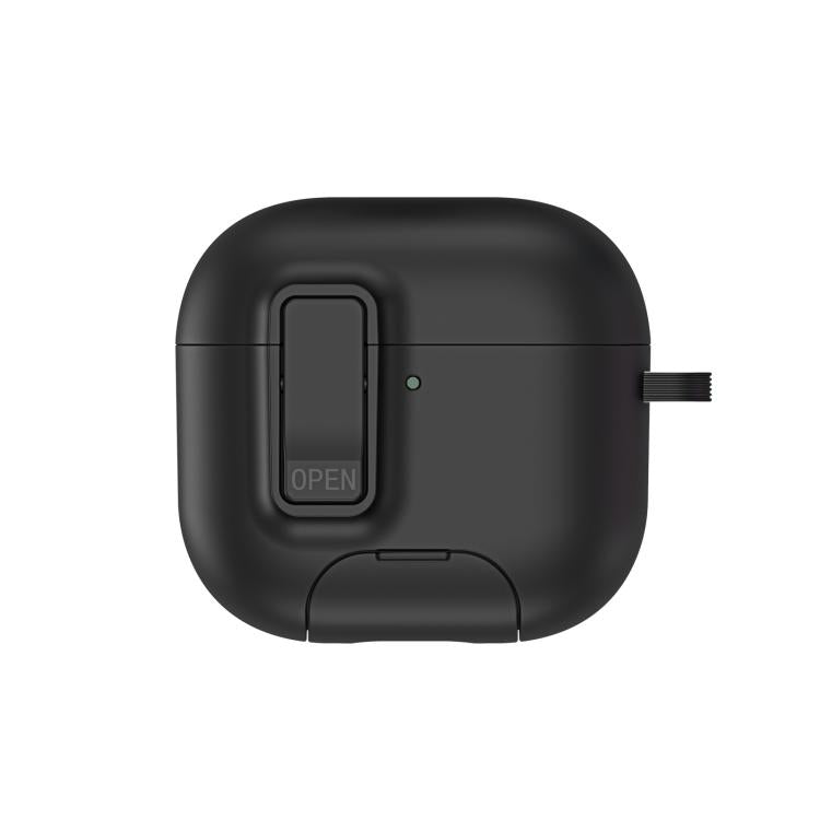 For AirPods 4 DUX DUCIS PECQ Series Magnetic Earphone Case with Holder & Security Lock