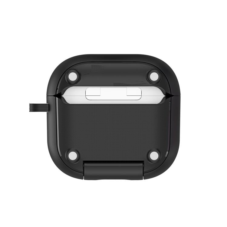 For AirPods 4 DUX DUCIS PECQ Series Magnetic Earphone Case with Holder & Security Lock