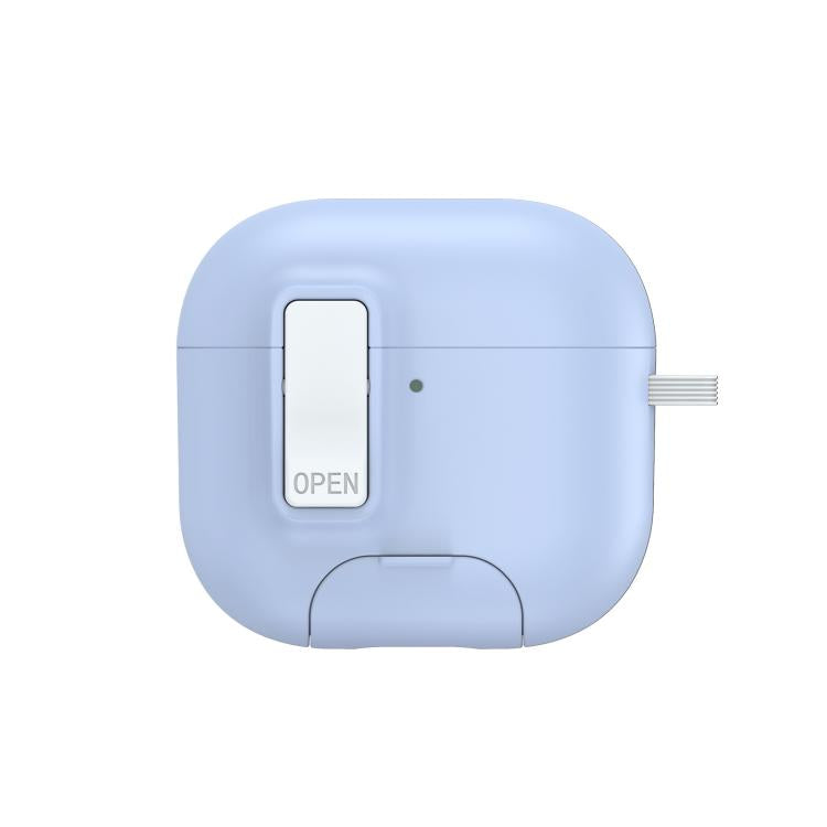 For AirPods 4 DUX DUCIS PECQ Series Magnetic Earphone Case with Holder & Security Lock
