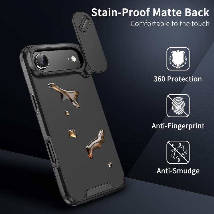 For iPhone Air Sliding Camshield TPU + PC Phone Case