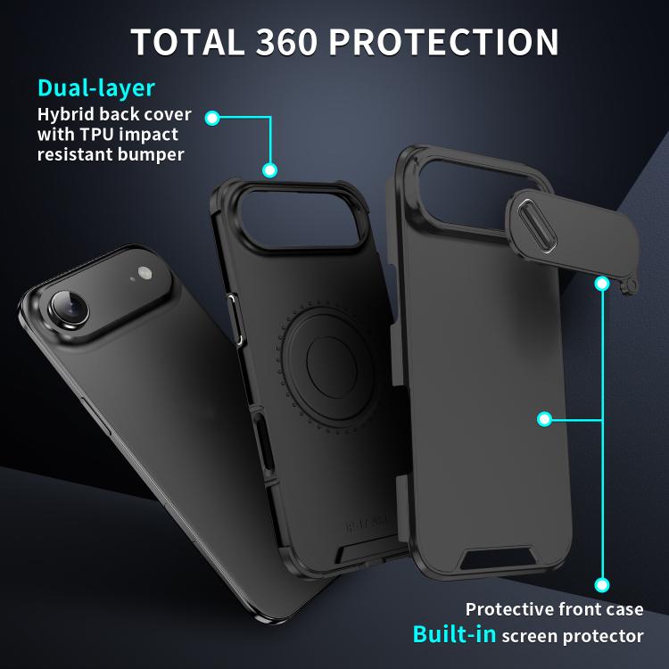 For iPhone Air Sliding Camshield TPU + PC Phone Case