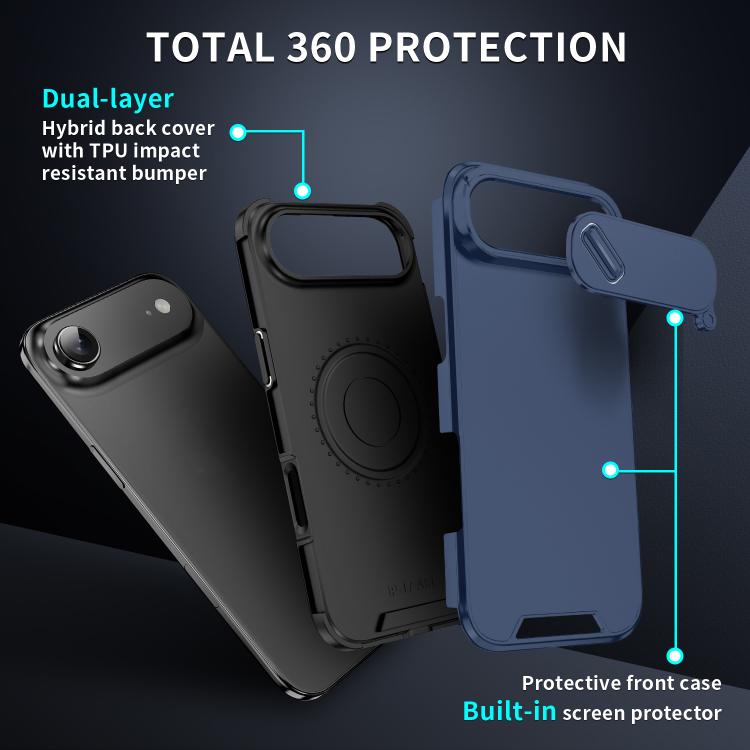 For iPhone Air Sliding Camshield TPU + PC Phone Case
