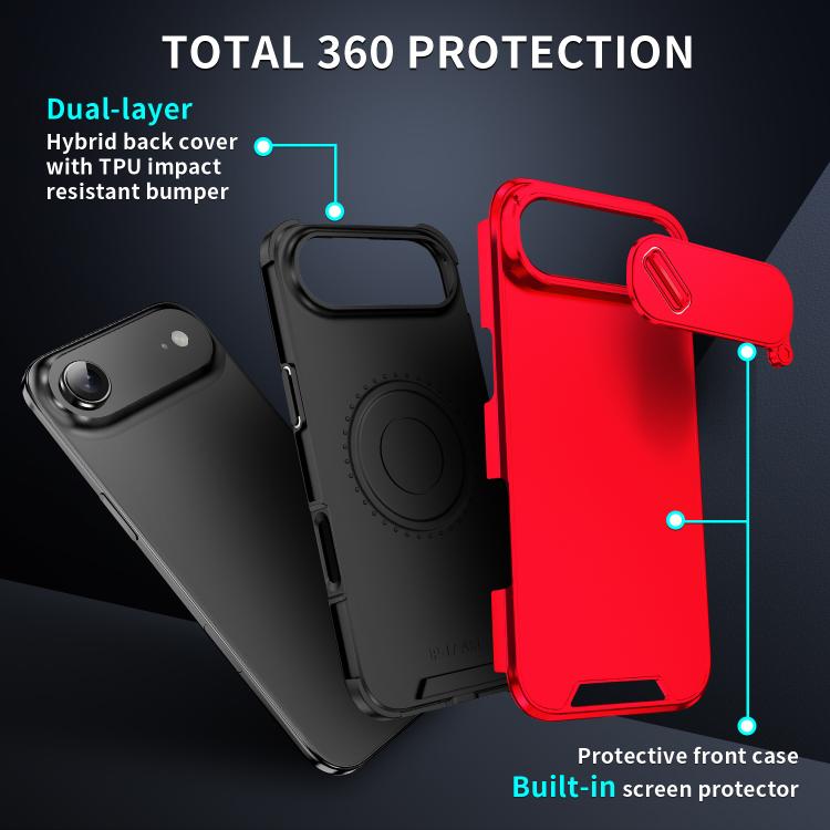 For iPhone Air Sliding Camshield TPU + PC Phone Case