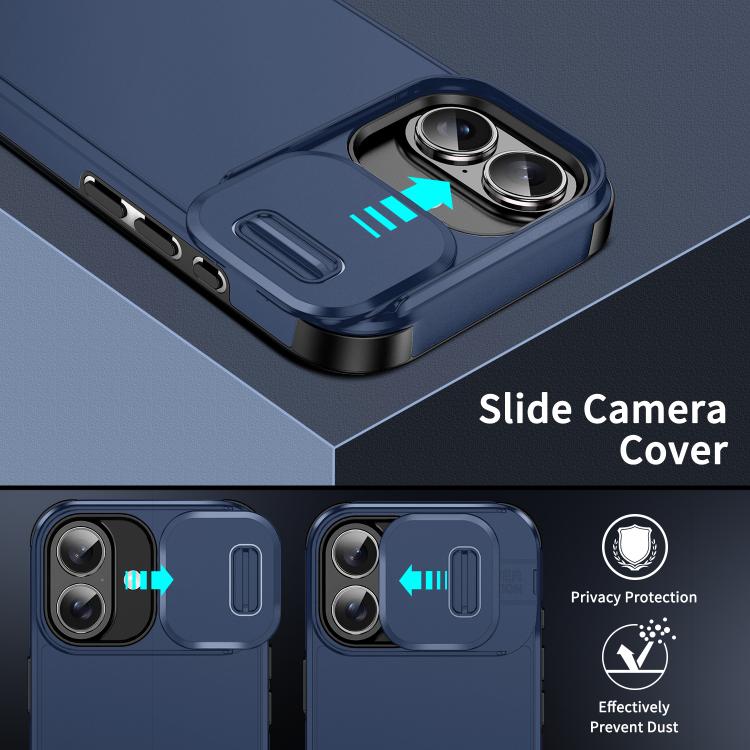 For iPhone 17 Sliding Camshield TPU + PC Phone Case