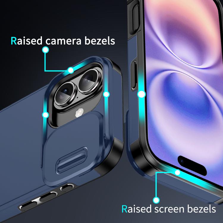 For iPhone 17 Sliding Camshield TPU + PC Phone Case
