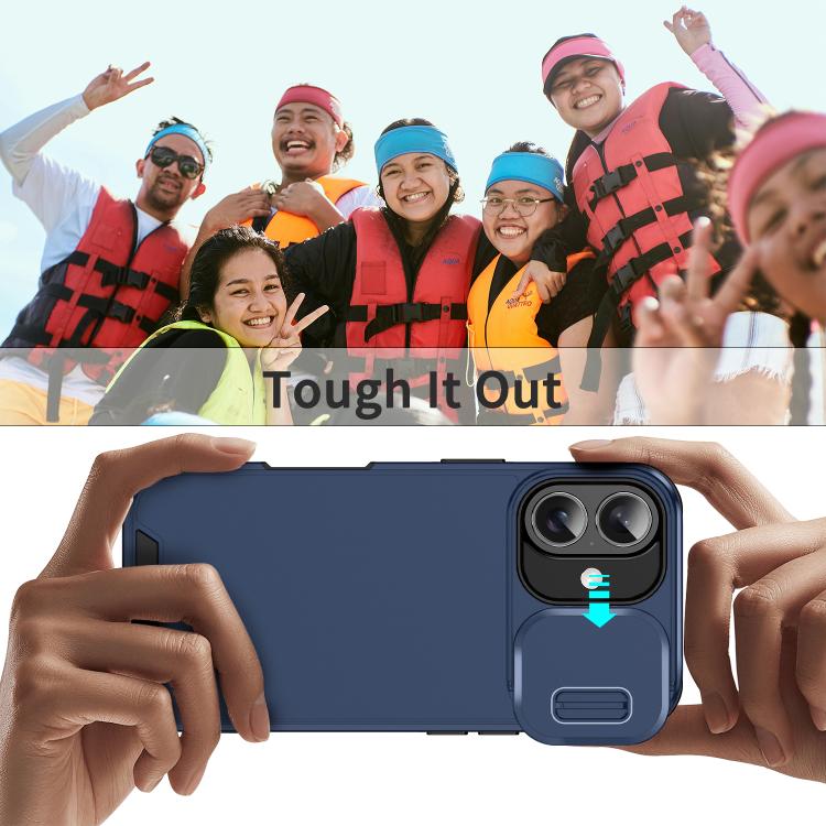For iPhone 17 Sliding Camshield TPU + PC Phone Case
