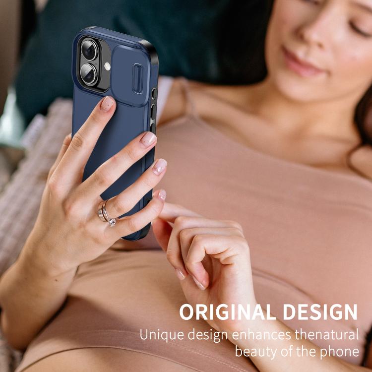 For iPhone 17 Sliding Camshield TPU + PC Phone Case