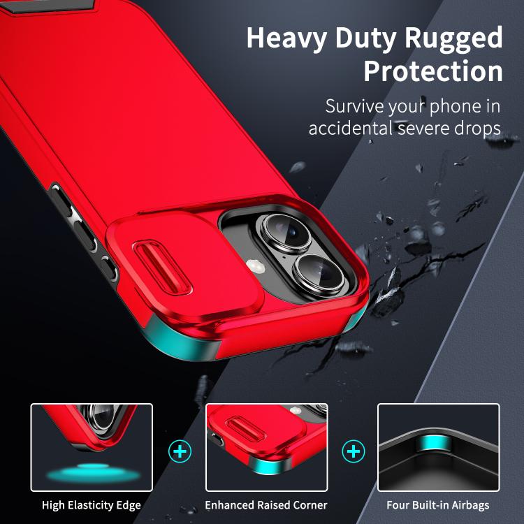 For iPhone 17 Sliding Camshield TPU + PC Phone Case